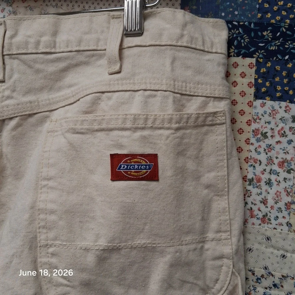 Vintage Dickies Carpenter Painter Pants Size 36x30 Canvsa Workwear